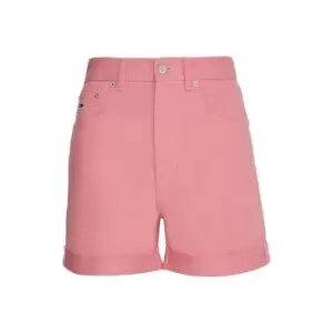 Image of Tommy Jeans Denim Mom Shorts - Pink