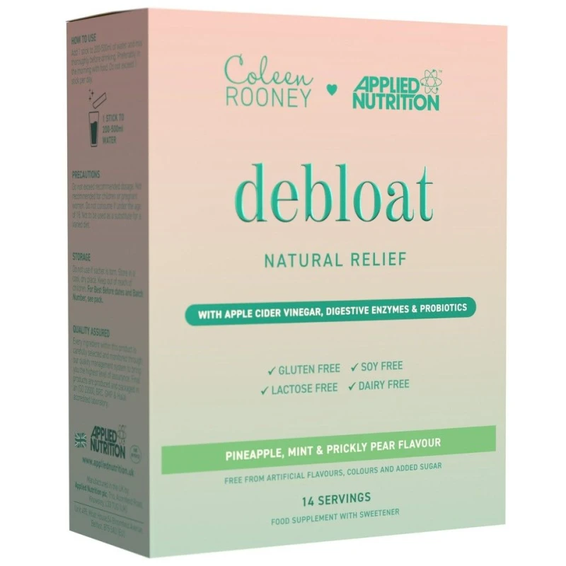 Image of Applied Nutrition Coleen Rooney Debloat Sticks - Pineapple, Mint & Prickly Pear - 14 Servings in Blue Blue Unisex