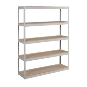 Image of Influx Archive Shelving Unit Heavy duty Extra Wide 5 Shelves Capacity 100KG