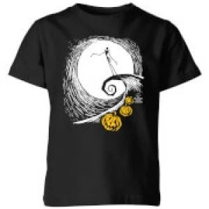 Image of The Nightmare Before Christmas Jack Skellington Pumpkin King Kids T-Shirt - Black - 3-4 Years