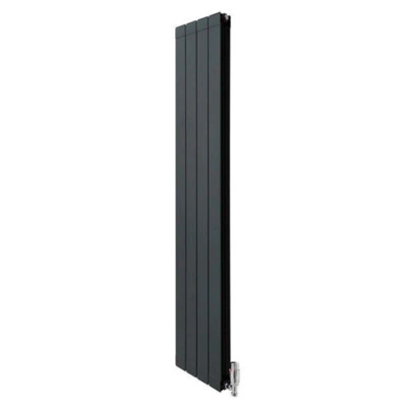 Image of Monstershop Aluminium Radiator & Valves - 1800Mm X 315Mm - Anthracite Grey 10867