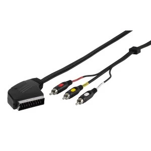 Image of Vivanco Scart to 3 x RCA Cable - 2m