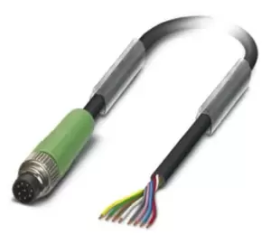 Image of Phoenix Contact M8 8-Pin Cable Assembly, 1.5m Cable