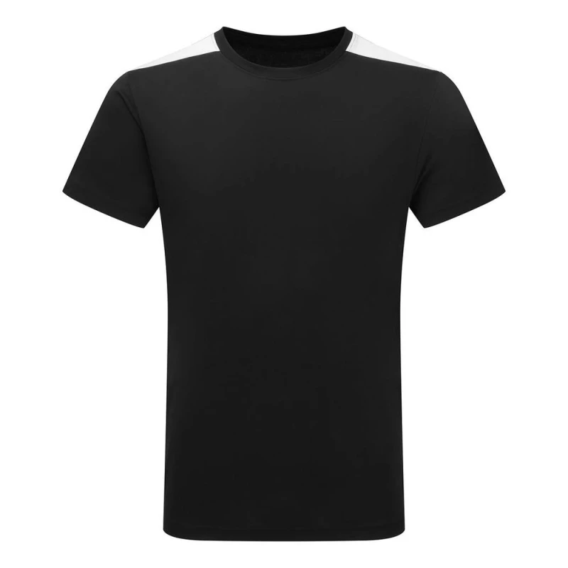 Image of TriDri Mens Performance Contrast T-Shirt in Black Size: Small Black Male S