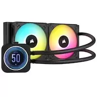 Image of Corsair Hydro Series iCUE H100i ELITE LCD XT Performance Liquid CPU Cooler - 240mm (CW-9060074-WW)