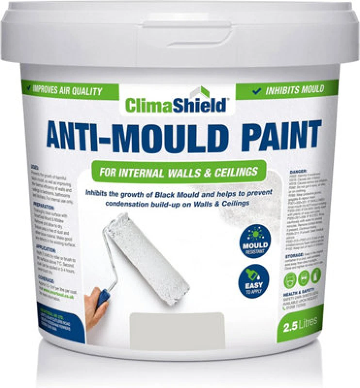 Image of Smartseal Anti Mould Paint - Wessex Stone (5L) For Bathroom, Kitchen And Bedroom Walls & Ceilings 5.061E+12