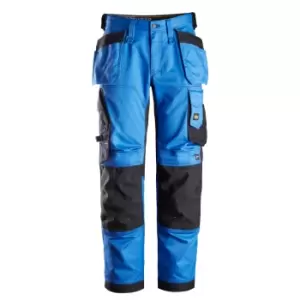 Image of Snickers 6251 Allround Work Stretch Loose Fit Trousers Holster Pockets True Blue/Black 41" 30"