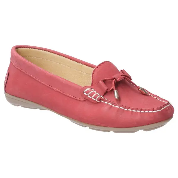 Image of Hush Puppies Womens Maggie Toggle Slip On Flat Casual Shoes UK Size 3 (EU 36) RED HUS224-RED-3