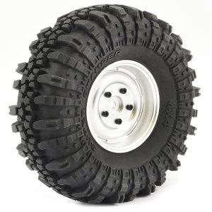 Image of Fastrax 1:10 Crawler Swamper 1.9 Scale Wheel &amp;#248;118Mm Tyre (Silver)