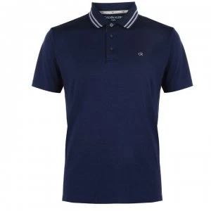 Image of Calvin Klein Golf Madison Technical Golf Polo - Navy Marl