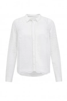 Image of Great Plains Lily Lace Mix Shirt White