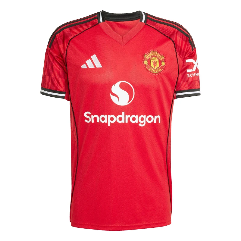 Image of adidas Manchester United Home Shirt 2025 2026 Adults Red male XL