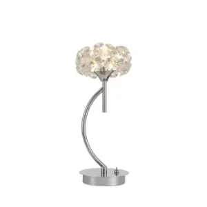 Image of Salisbury G9 Vertical Table Lamp And Crystal Shade, Polished Chrome