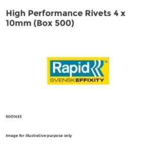 Image of Rapid High Performance Rivets 4 x 10mm (Box 500)
