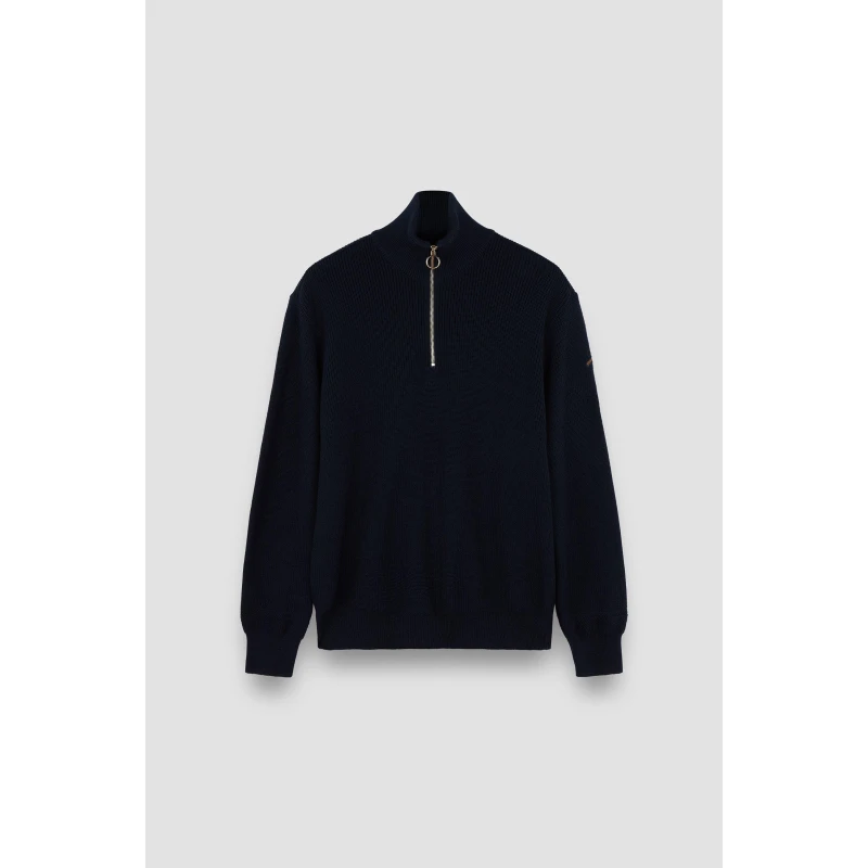 Image of Paul And Shark Mens 1/4 Zip Fleece Black male S