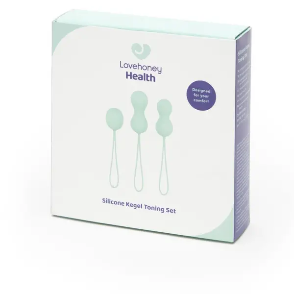 Image of Lovehoney Health Silicone Kegel Toning Set 3 Piece