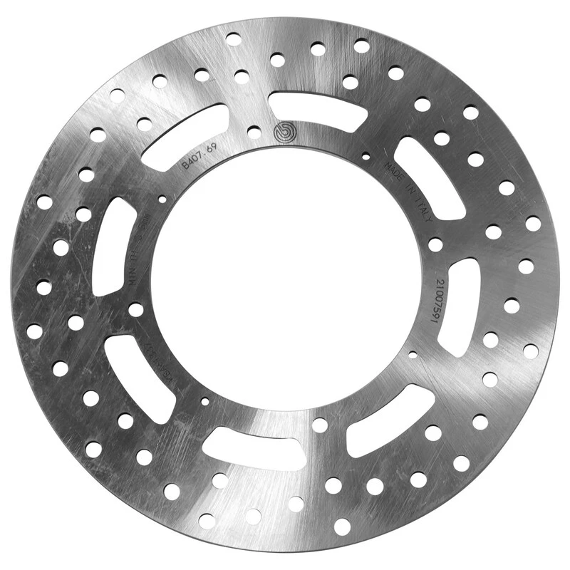 Image of BREMBO 68B40769 Brake disc PRIME - Serie-Oro - Fixed Disc Front, Perforated Brake Disc (82)