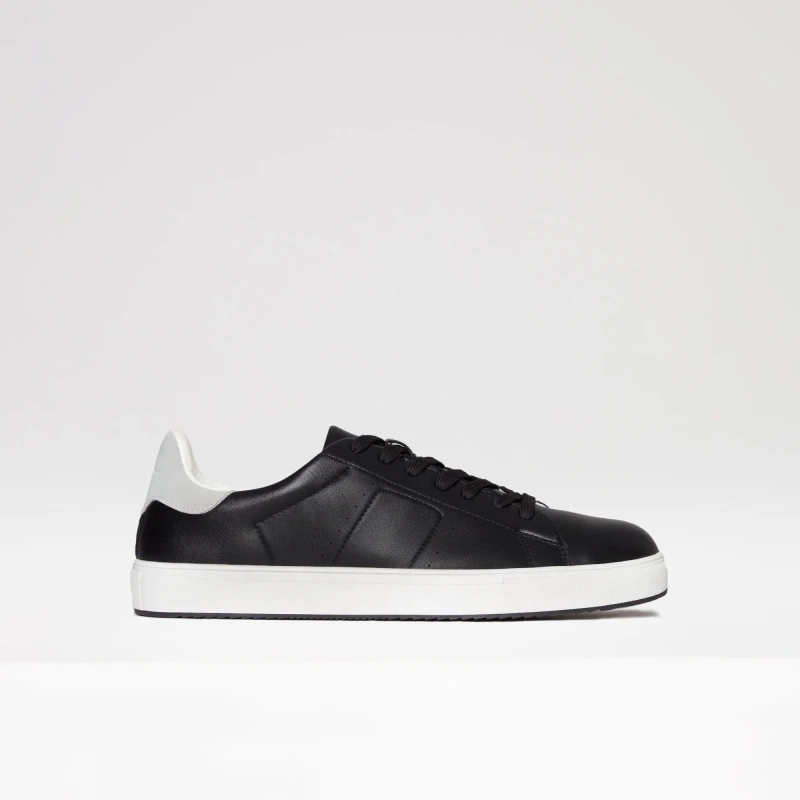 Image of Threadbare Smart Casual Court Trainers - Black 7