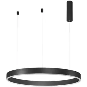 Image of Merano - Argentia Integrated LED Pendant Ceiling Light Sandy Black Aluminium LED 48W 3360Lm 3000K