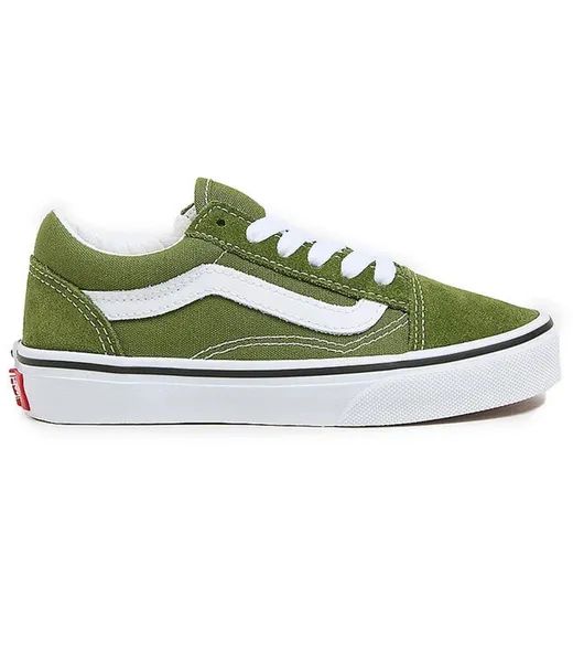 Image of Vans dark green old skool Boys Junior trainers Dark Green UK 13 (EU 31)