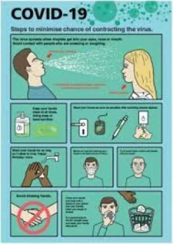Image of Covid-19 Steps To Minimise Repositionable Vinyl A4 FA067A4SAVM