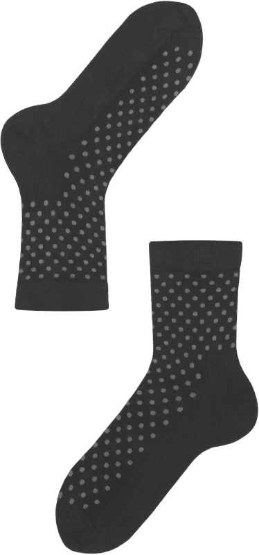 Image of Lenz Think About Dots Ladies Socks - Pack of 2, black-grey, Size 35 - 38 for Women