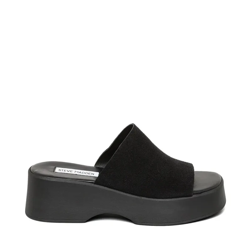 Image of Steve Madden Wedge mules For Her Steve Madden Slinky30 Noir Female 40