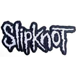 Image of Slipknot - Cut-Out Logo Black Border Standard Patch