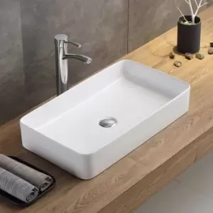 Image of Rectangular Countertop Basin 605mm - Lincoln