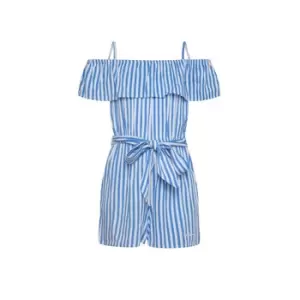 Image of Pepe jeans LILI Girls Childrens Jumpsuit in Blue - Sizes 16 years,18 ans