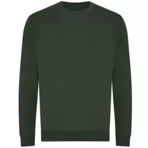 Image of Awdis Unisex Adult Organic Sweatshirt (XL) (Bottle Green)