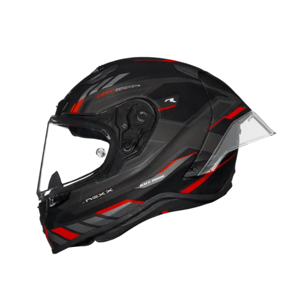 Image of Nexx X.R3R Precision Black Red Matt Full Face Helmet M