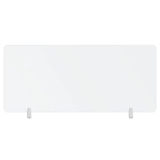 Image of The Neomounts by NS-GLSPROTECT160 is a durable 158cm glass screen that offers distance protection in the workspace - Tempered, transparent glass, 100