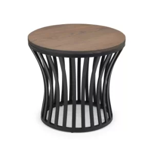 Image of Washington Round Side Table Black