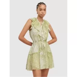 Image of AllSaints AllSaints Ali Noche Dress Womens - Green