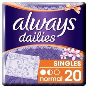 Image of Always Dailies Normal Scented Pantyliner 20PK