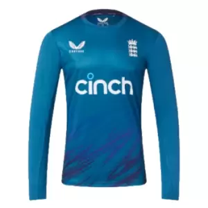 Image of 2023 England Cricket Training Long Sleeve Shirt (Deep Dive)