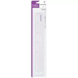 Image of Crafter's Companion Metal Edge Acrylic Ruler 30cm