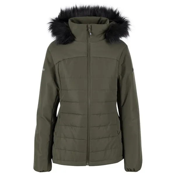 Image of Trespass Womens Translate Warm Padded Hooded Coat 10/S - Bust 34' (86cm) Dark Vine TRE5095-DRV-S