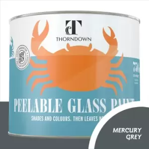 Image of Thorndown Mercury Grey Peelable Glass Paint 750ml