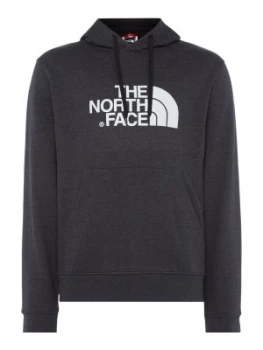 Image of Mens The North Face Overhead Large Logo Hoodie Dark Grey