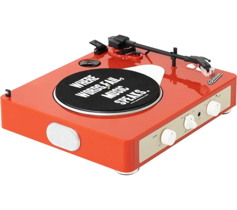 Image of GADHOUSE Brad Retro MKII Belt Drive Bluetooth Turntable - Tangerine, Orange 608011332419