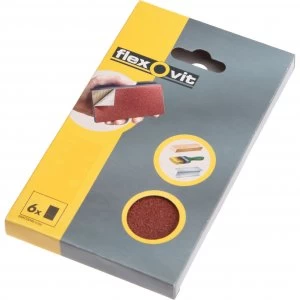 Image of Flexovit Sanding Block Refill 70mm x 125mm 70mm x 125mm Medium Pack of 6