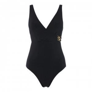 Image of Jets Jets Icon Swimsuit - BLACK