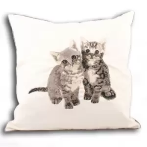 Image of Riva Home Kitty Cushion Cover (35x50cm) (Cream) - Cream