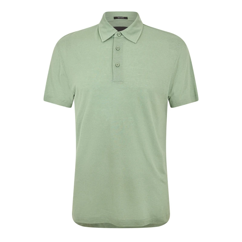 Image of Boss Mens Pitton Short Sleeve Polo Shirt Open Green male S