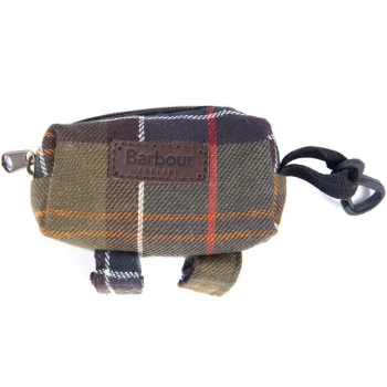 Image of Barbour Tartan Poop Bag Dispenser - Green