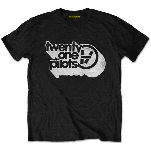 Image of Twenty One Pilots - Vessel Vintage Unisex Medium T-Shirt - Black