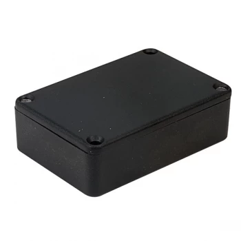 Image of Hammond 1550PBK IP54 Diecast Aluminium Enclosure Black (80 x 55 x ...