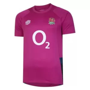 Image of Umbro England Rugby Gym T-Shirt Adults - Purple